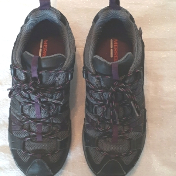 Merrell Sz 7 Siren Sport Women's Black Damson Athletic Hiking Trail Shoes - Picture 4 of 6